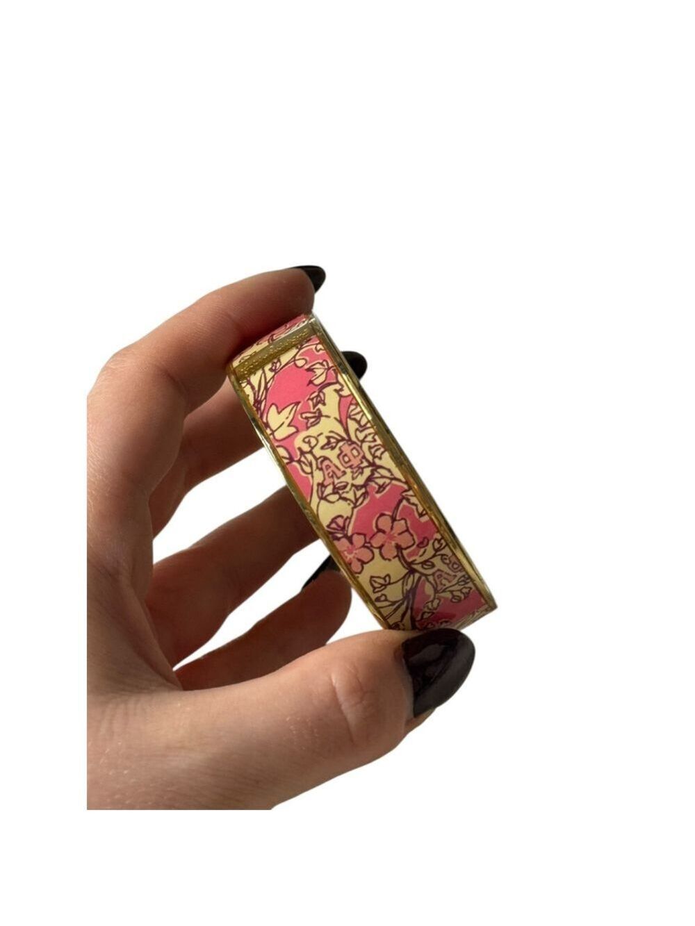 Women's Lilly Pulitzer x Alpha Phi Bangle Bracelet - Pink Floral - Picture 3 of 6